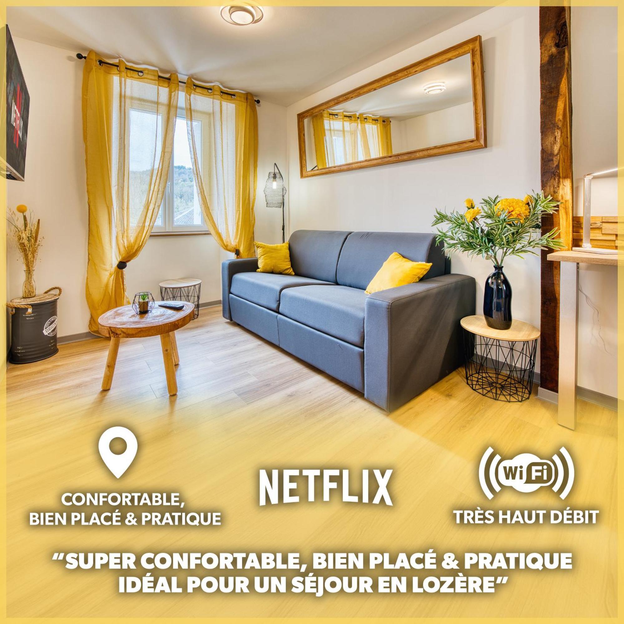 Les Hourtous Netflix Wi-Fi Fibre Terasse 4 Pers Lejlighed Banassac Eksteriør billede